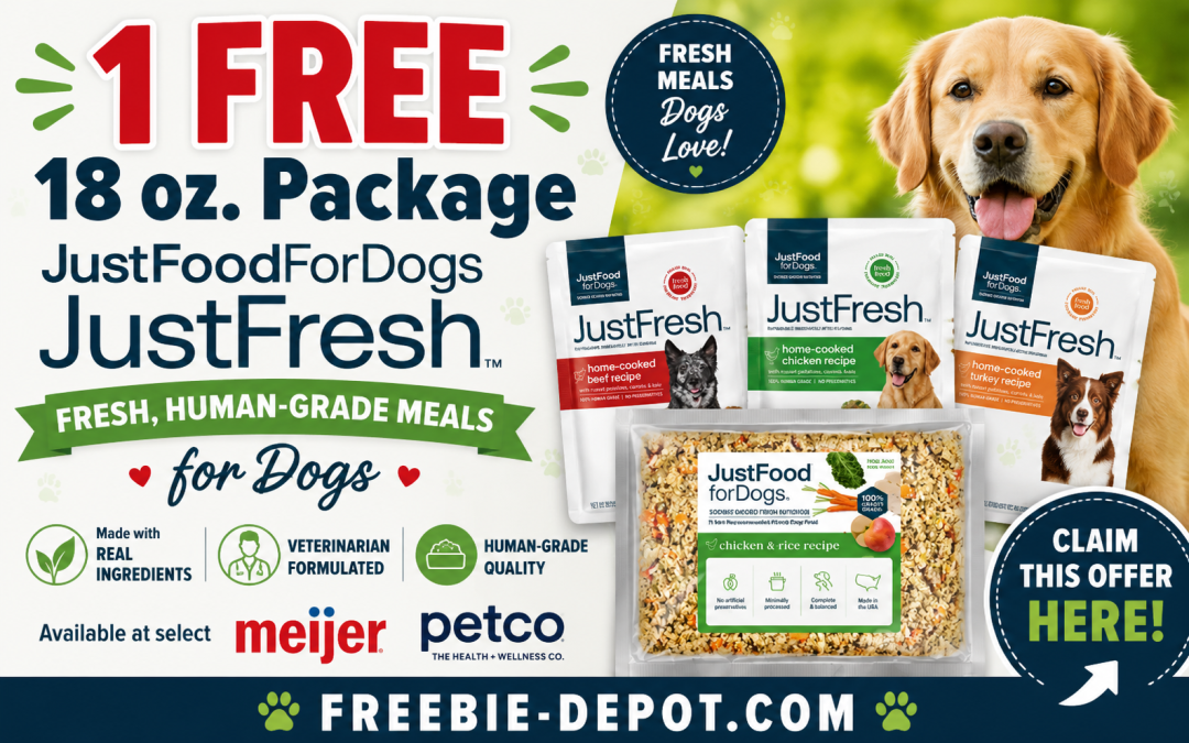 FREE JustFoodForDogs JustFresh Dog Food