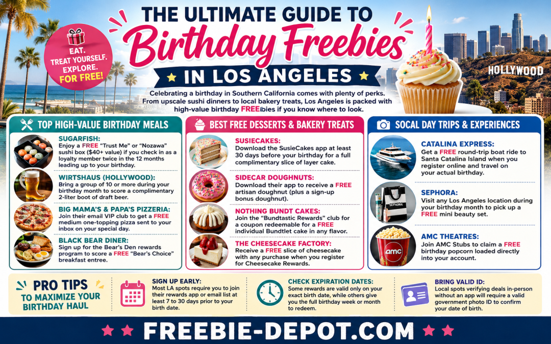 15+ Best FREE Birthday Deals in Los Angeles (2026 Guide)
