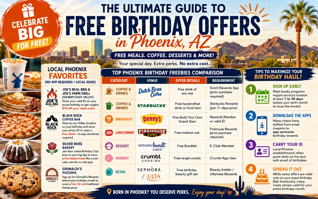 The Ultimate Guide to FREE Birthday Offers in Phoenix, AZ