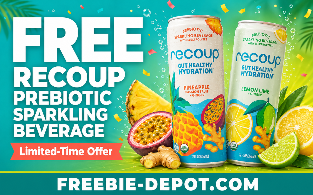 Get a FREE Can of Organic RECOUP Prebiotic Sparkling Beverage After Rebate