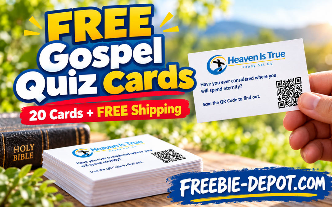 Get a FREE Pack of 20 Gospel Quiz Cards With FREE Shipping