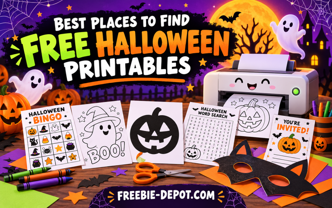10 Best Places to Find FREE Halloween Printables, Games, Coloring Pages & Decorations