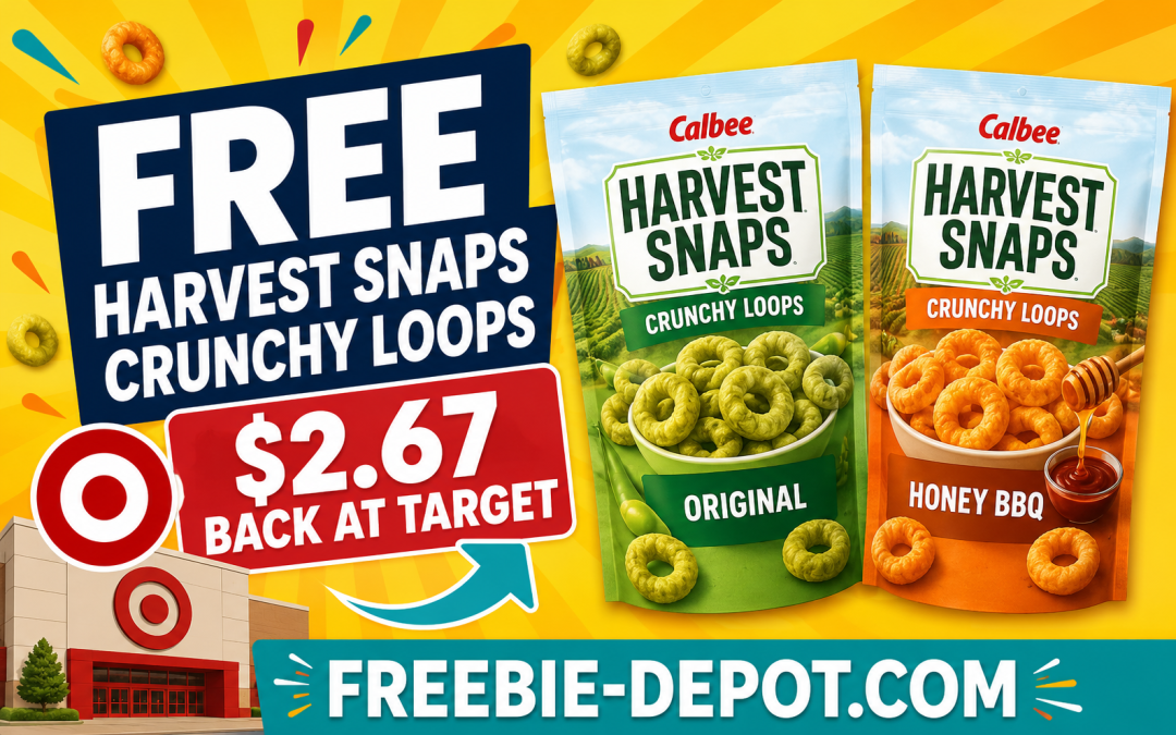 FREE Calbee Harvest Snaps Crunchy Loops at Target After Cashback!