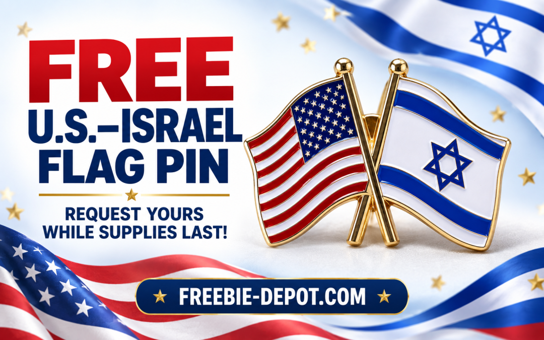 Get a FREE U.S.–Israel Flag Pin—Available While Supplies Last
