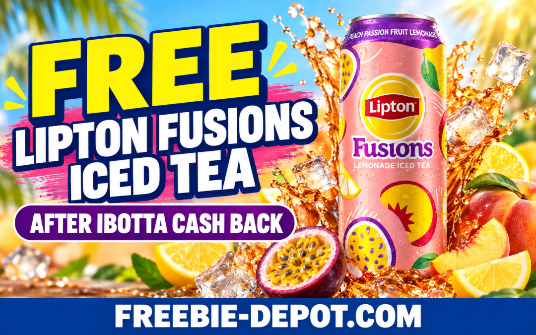 Get a FREE Lipton Fusions Peach Passion Fruit Lemonade Iced Tea After Ibotta Cash Back