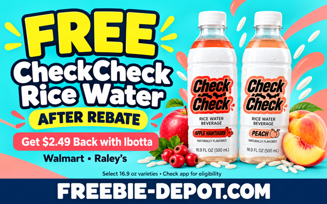 FREE CheckCheck Rice Water After Ibotta Rebate at Walmart or Raley’s