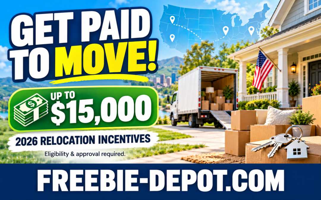 FREE MONEY – Get Paid to Move in 2026: Cities and States Offering Up to $15,000