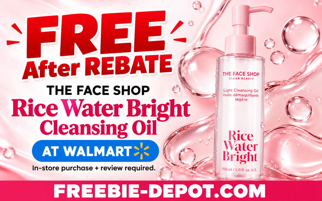 FREE The Face Shop Rice Water Bright Cleansing Oil at Walmart After REBATE – $14.88 Value
