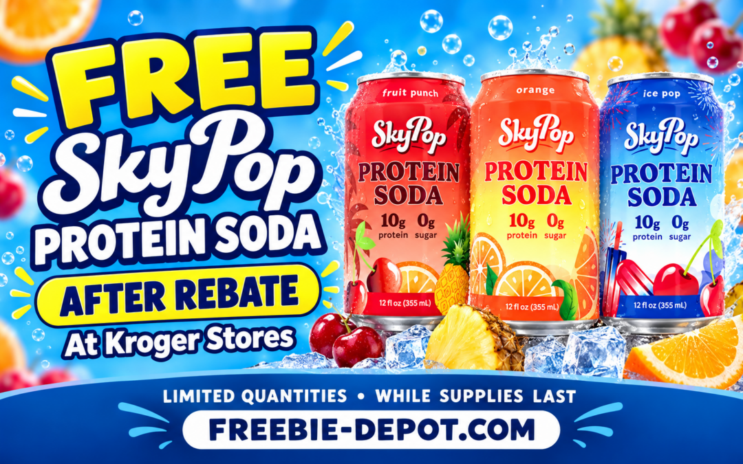 FREE SkyPop Protein Soda at Kroger Stores After Rebate — While Supplies Last!