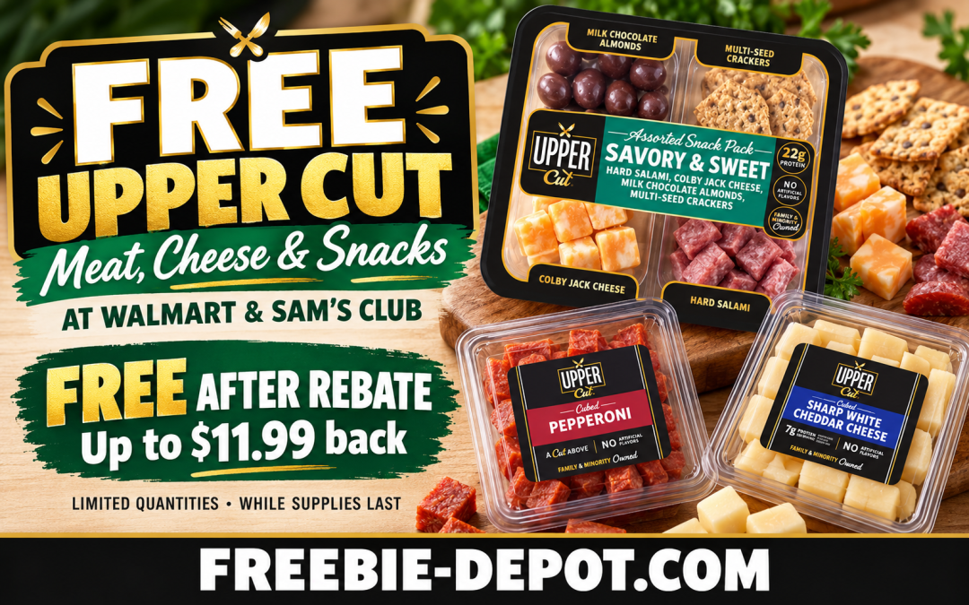 FREE Upper Cut Meat, Cheese or Snack Pack at Walmart & Sam’s Club After Rebate—Up to $11.99 Back!