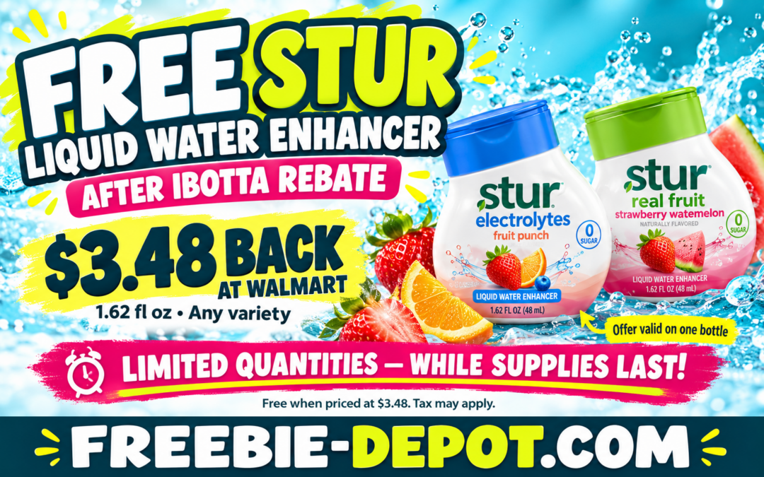 FREE Stur Liquid Water Enhancer at Walmart After Ibotta Rebate!